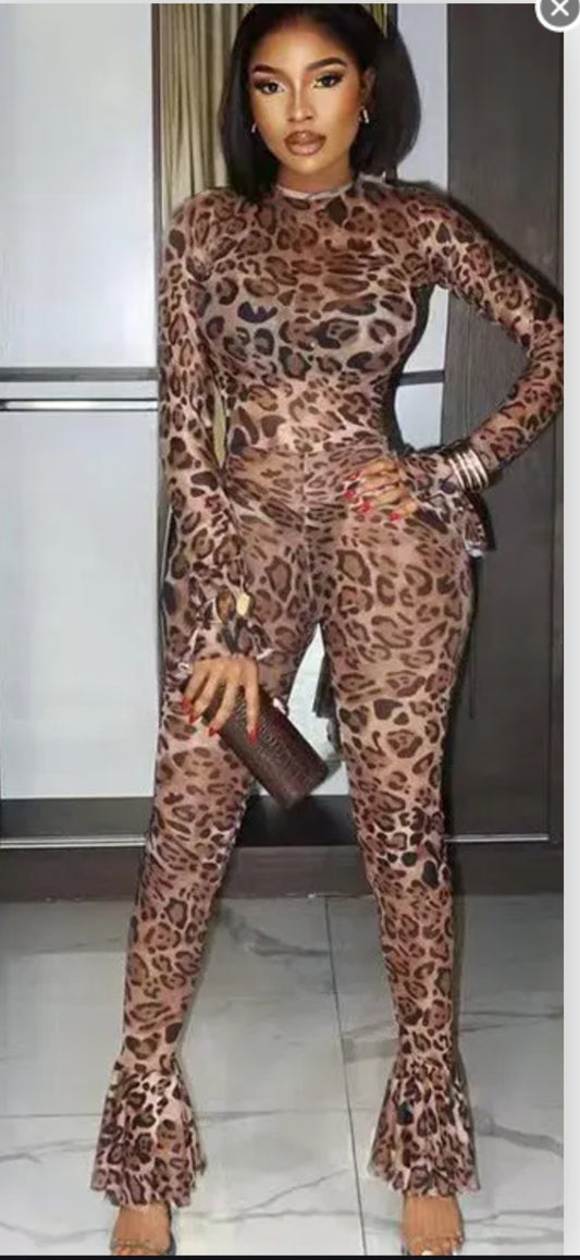 Kay's Leopard Romper