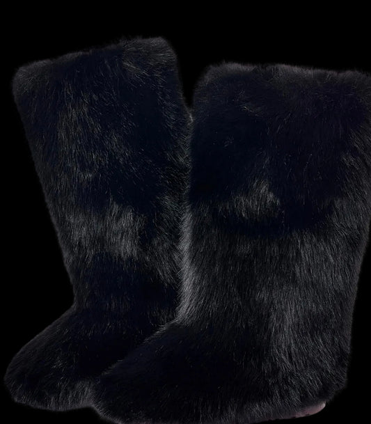 Kay's Fur Knee Boots