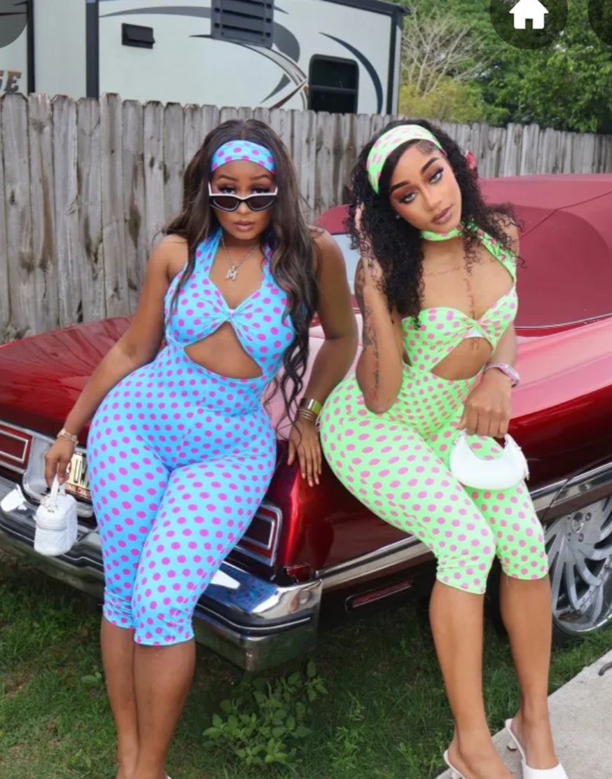 Truly Hollow Polka Dot Romper